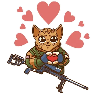Sticker Military cats Lobaev Arms - 2