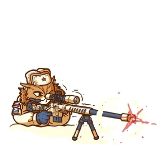 Sticker Military cats Lobaev Arms - 9