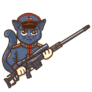 Sticker Military cats Lobaev Arms - 5