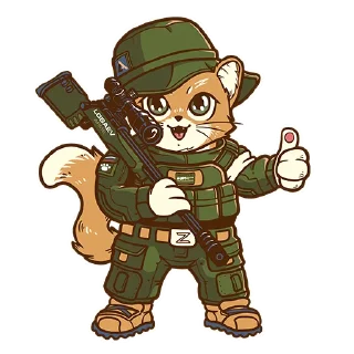 Sticker Military cats Lobaev Arms - 1