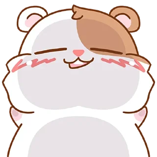 Sticker Милый хомяк @nyasticks - 9