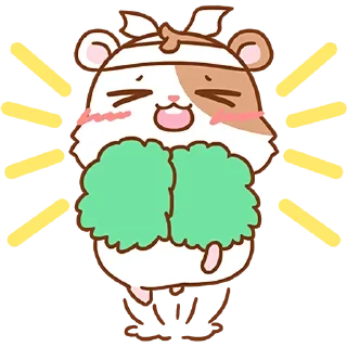 Sticker Милый хомяк @nyasticks - 5