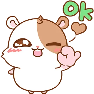 Sticker Милый хомяк @nyasticks - 3