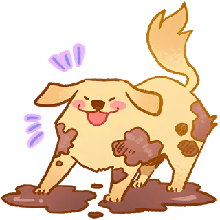 Sticker Милый ретривер @Nyasticks - 4