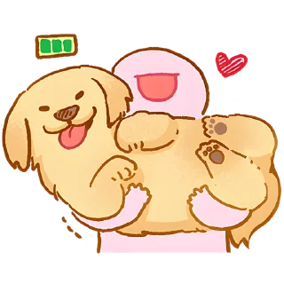 Sticker Милый ретривер @Nyasticks - 11