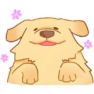 Sticker Милый ретривер @Nyasticks - 9