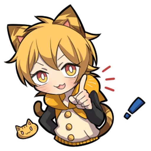 Стикер Милый тигрёнок @nyasticks - 3