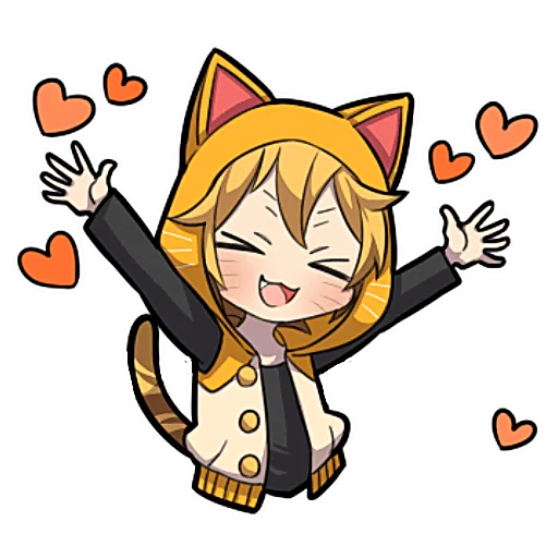 Стикер Милый тигрёнок @nyasticks - 0