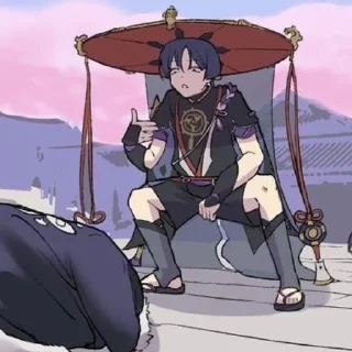 Стикер Скарамучча от @this_is_mistress - 7