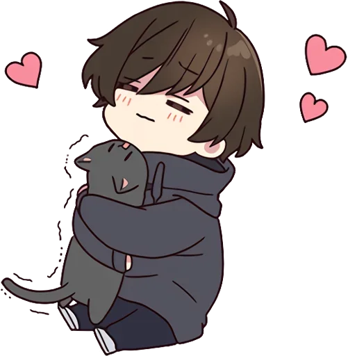 Стикер Менхера-кун 5 @nyasticks - 10