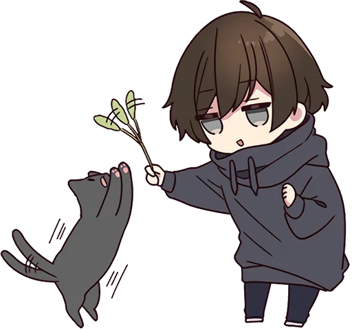 Стикер Менхера-кун 5 @nyasticks - 7