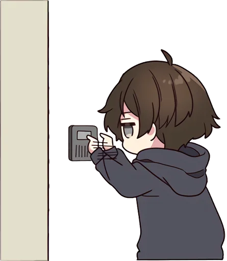 Стикер Менхера-кун 5 @nyasticks - 4