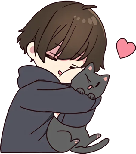 Стикер Менхера-кун 5 @nyasticks - 2