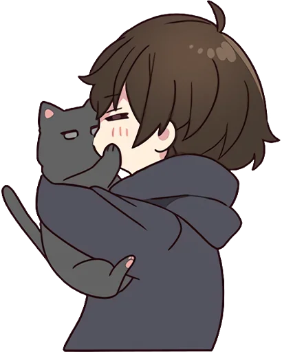 Стикер Менхера-кун 5 @nyasticks - 1