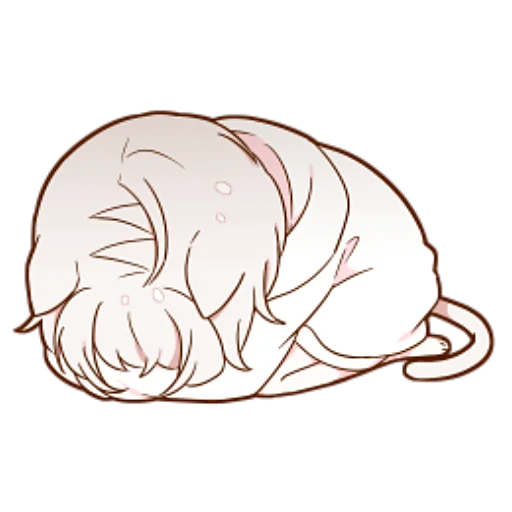 Стикер Мининеко-тян @nyasticks - 3