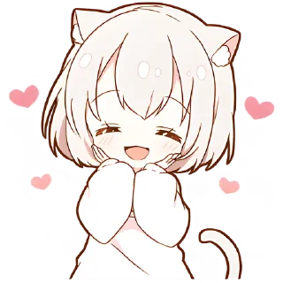 Стикер Мининеко-чан @Nyasticks - 9