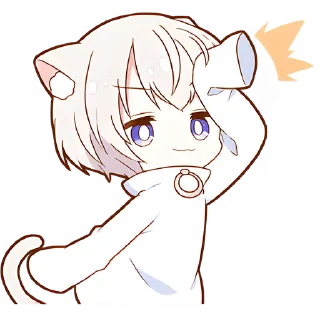 Стикер Мининеко-кун @Nyasticks - 8