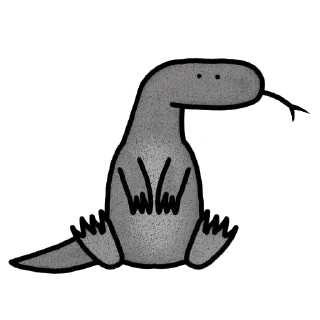 Стикер Mini_saurus by @TimofeiKomogortsev - 10