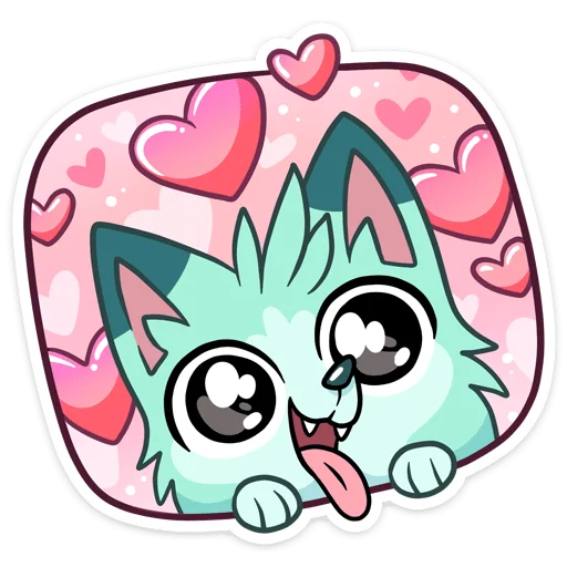 Стикер Минт @nyasticks - 10