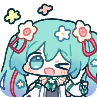 Стикер 初音ミク(みらつ) - 0