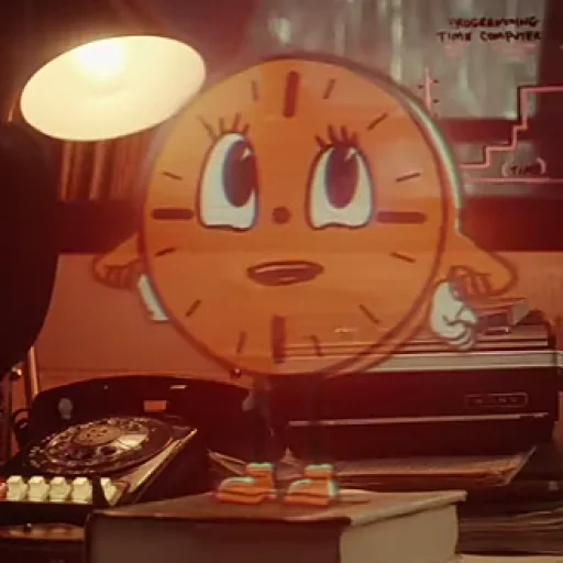 cartoon indoor clock