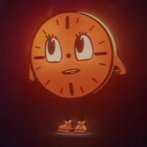 cartoon clock halloween