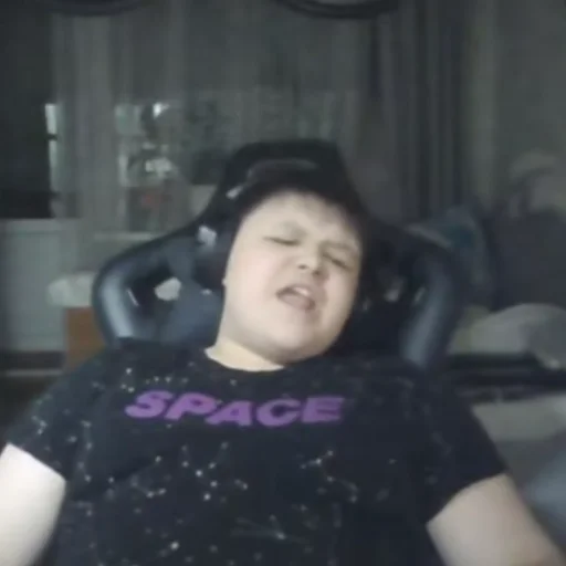 person human face headphones