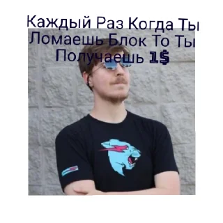 Стикер Мистер бист - 2