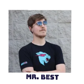 Стикер Мистер бист - 4