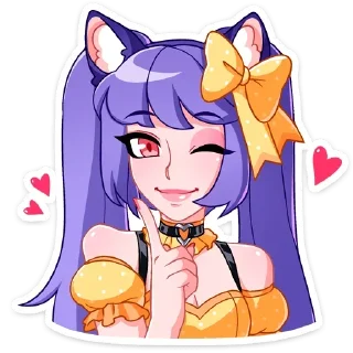 Стикер Мия by @offstikbot - 11