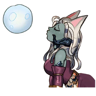 Стикер Зиний @Nyasticks - 8