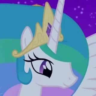 Стикер Celestia | @MyLittlePony_bots - 2