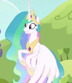 Стикер Celestia | @MyLittlePony_bots - 1