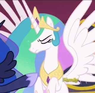 Стикер Celestia | @MyLittlePony_bots - 4