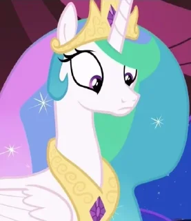Стикер Celestia | @MyLittlePony_bots - 7