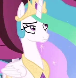 Стикер Celestia | @MyLittlePony_bots - 8