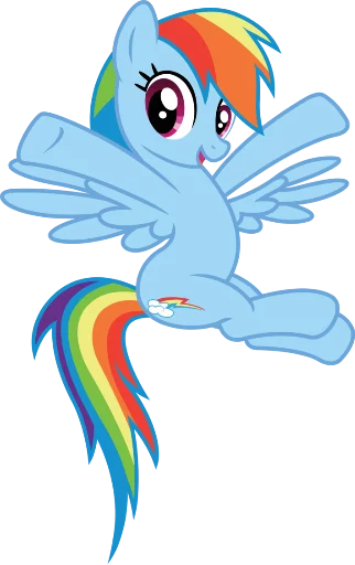 Sticker Mlp:Rainbow dash - 9