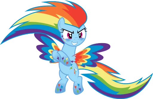 Sticker Mlp:Rainbow dash - 6