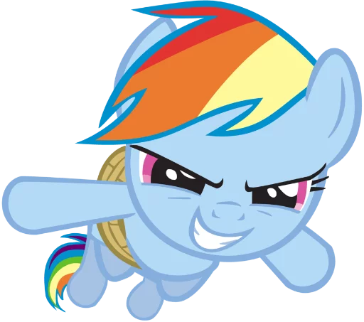 Sticker Mlp:Rainbow dash - 5