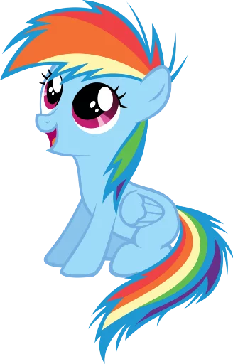 Sticker Mlp:Rainbow dash - 3