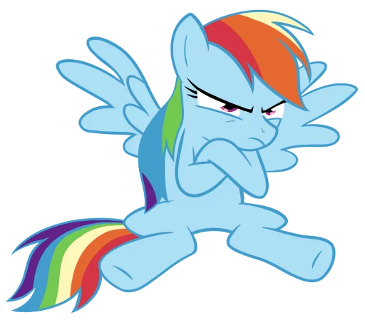 Sticker Mlp:Rainbow dash - 0
