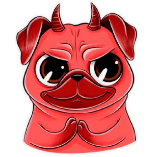 Стикер Мопс - 3