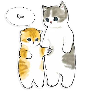 Sticker Коты Mofu Sand (ET ed.) - 2