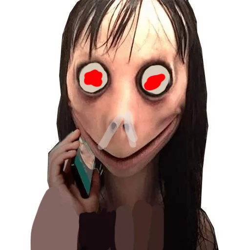 Стикер Момо.убица.😙 - 5