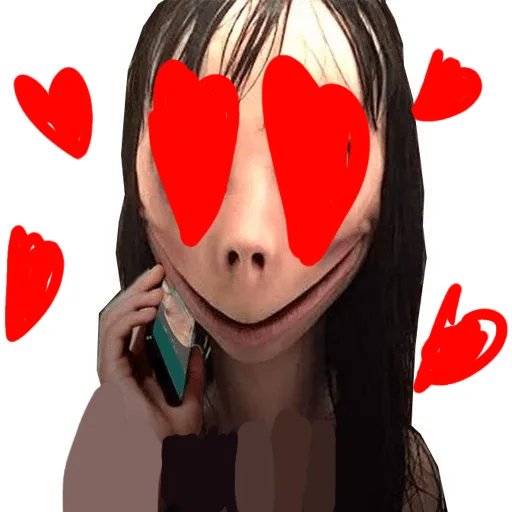 Стикер Момо.убица.😙 - 3