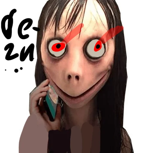 Стикер Момо.убица.😙 - 0