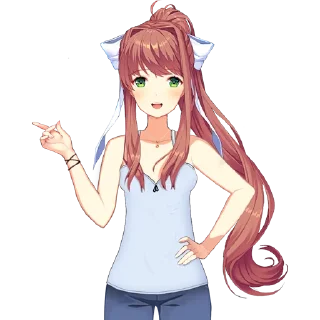 Стикер Monika by @clicker_yo - 4