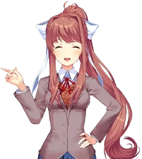 Стикер Monika by @clicker_yo - 6