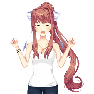 Стикер Monika by @clicker_yo - 11