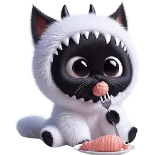 Стикер Monster Kitties @SbornikStickers - 4